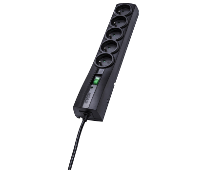Listwa zasilająca Ever Classic - 5 gniazd, 3m, czarna